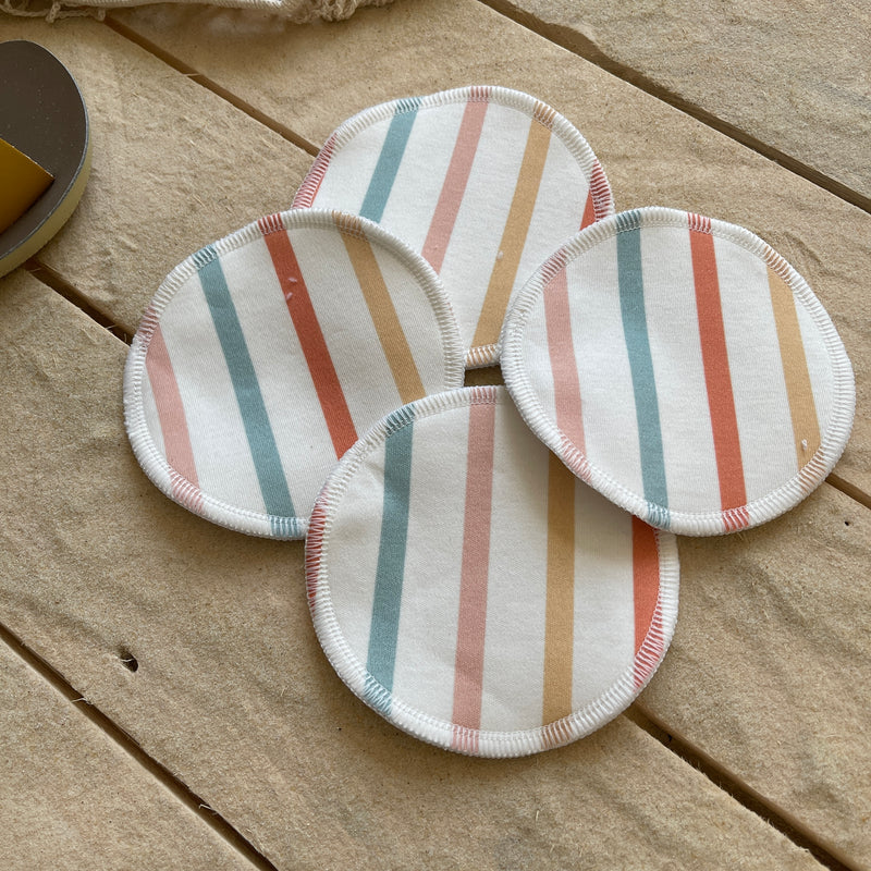 Lovebeeclub Summer Stripe Boobee Pads Organic Child Baby Clothing