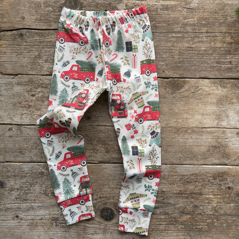 Christmas Truck Slim Fit Leggings | Ready To Post