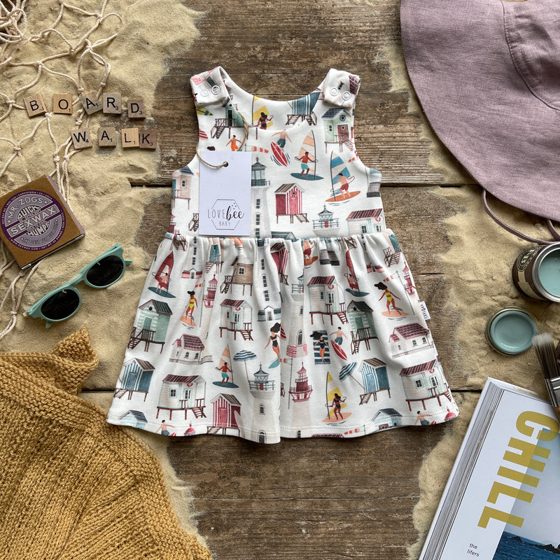 Beach Huts Dress | Ready To Post