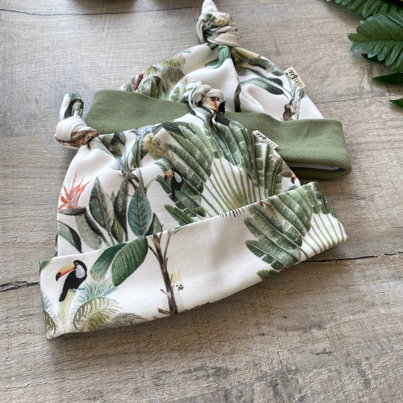 Lovebeeclub Rainforest Knotted Hat Organic Child Baby Clothing