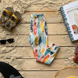 Lovebeeclub Surf Boards Slim Fit Leggings Organic Child Baby Clothing