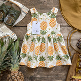 Lovebeeclub Pineapple Dress Organic Child Baby Clothing