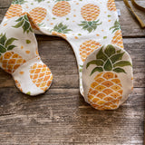 Lovebeeclub Pineapple Footed Romper Organic Child Baby Clothing