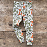 LoveBee Club Fox & Leaves Slim Leggings Children Clothing Organic