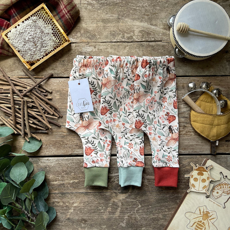 Lovebeeclub Musical Bee Harem Leggings Organic Child Baby Clothing