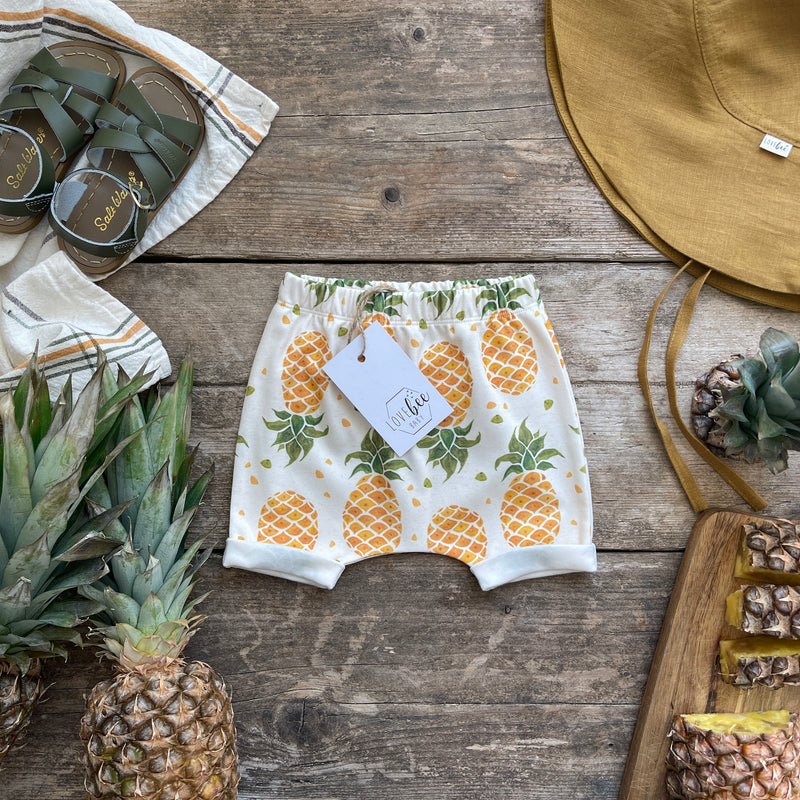 Pineapple Rolled Shorts
