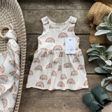 LoveBee Club Earthy Rainbow Dress Baby Children Clothing Organic