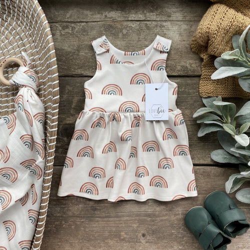 Earthy Rainbow Dress