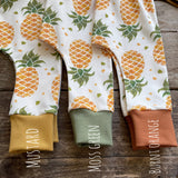 Pineapple footed Romper