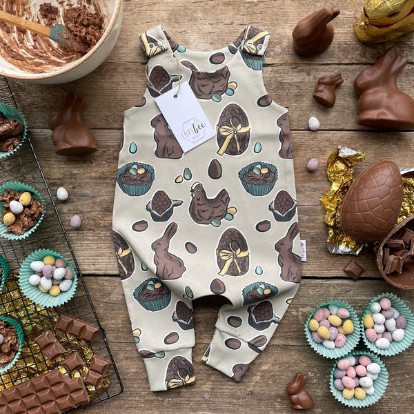Chocolate Eggs Long Romper | Ready To Post