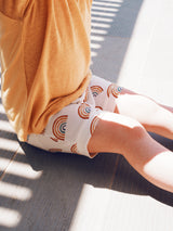 Earthy Rainbow Cuffed Shorts