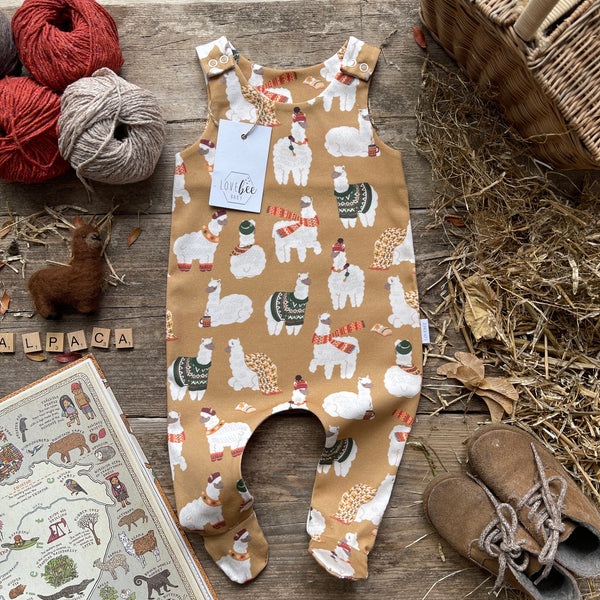 Alpaca Footed Romper | Ready To Post