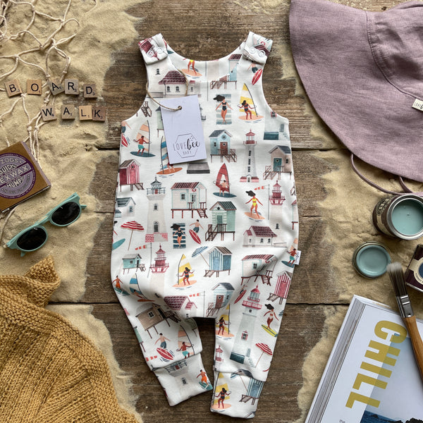 Beach Huts Long Romper | Ready To Post