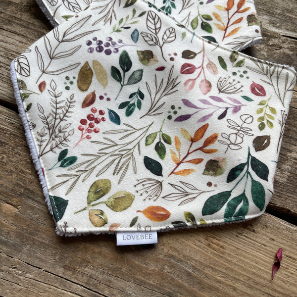 Botanical Sprigs Dribble Bib