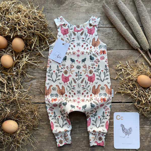 Chickens Long Romper | Ready To Post