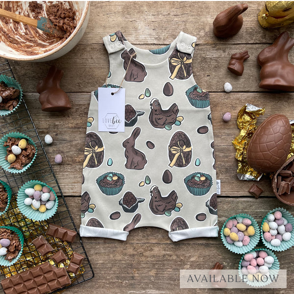 Chocolate Eggs Short Romper | Ready To Post