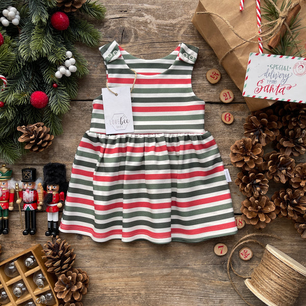 Christmas Stripe Dress | Ready To Post