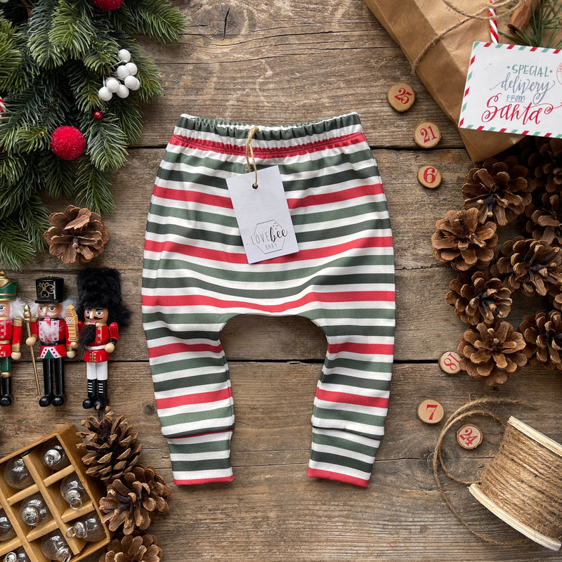 Christmas Stripe Harem Leggings | Ready To Post