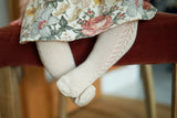 Cotton Side Openwork Tights | Linen | Last Sizes