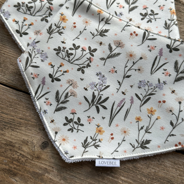 Ditsy Meadow Dribble Bib