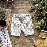 Ditsy Meadow Slim Rolled Shorts