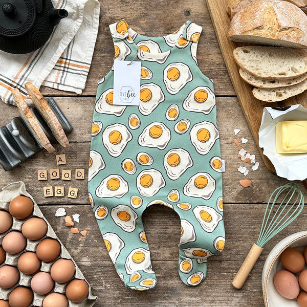A Good Egg Footed Romper