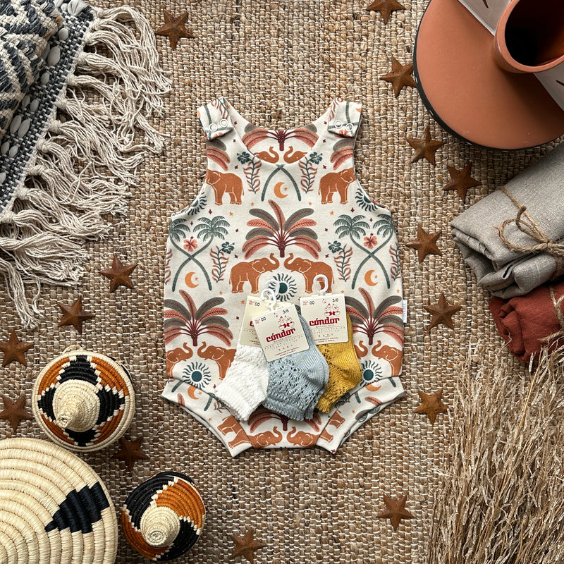 Elephant Bloomer Romper