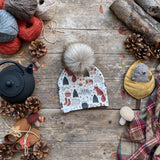 Mixed Printed Bobble Hat | Sample SALE