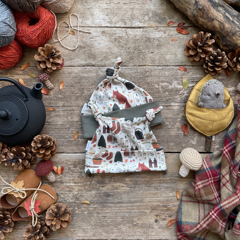 Forest Friends Knotted Hat