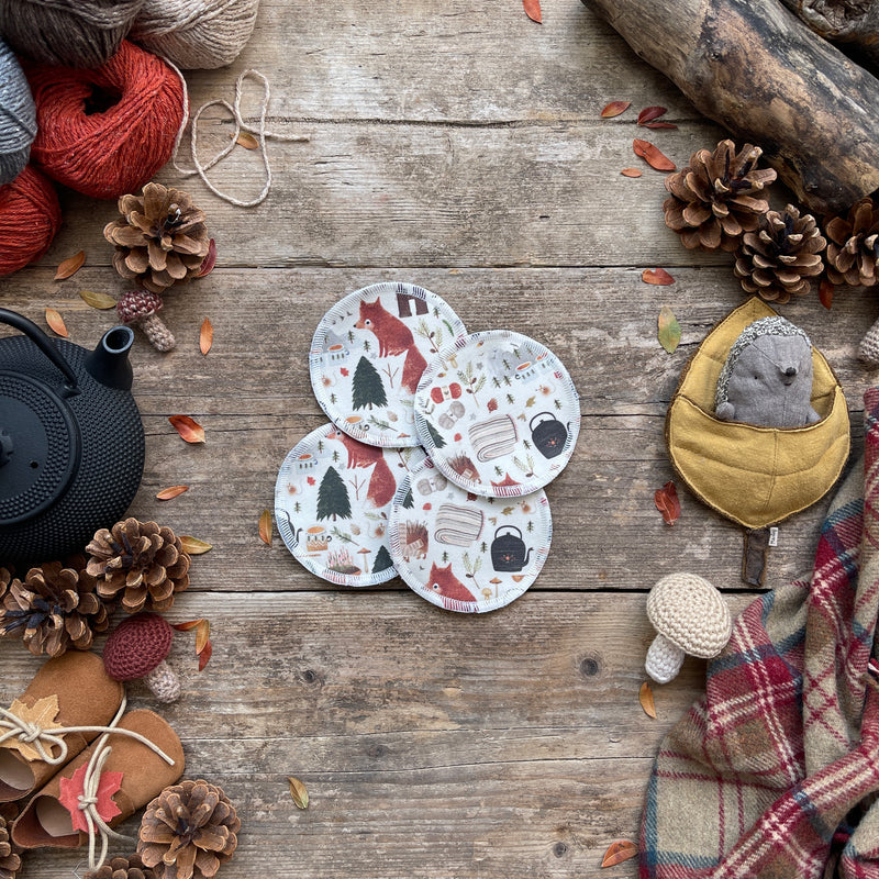 Forest Friends Reusable Breast Pads