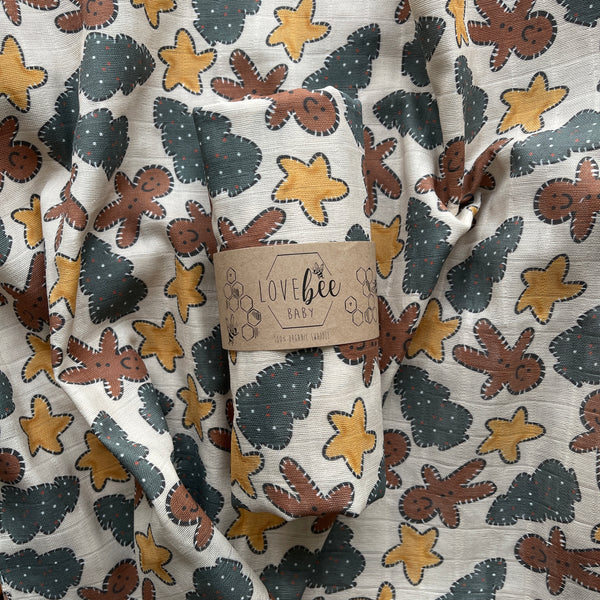 Gingerbread Crafts Swaddle Blanket