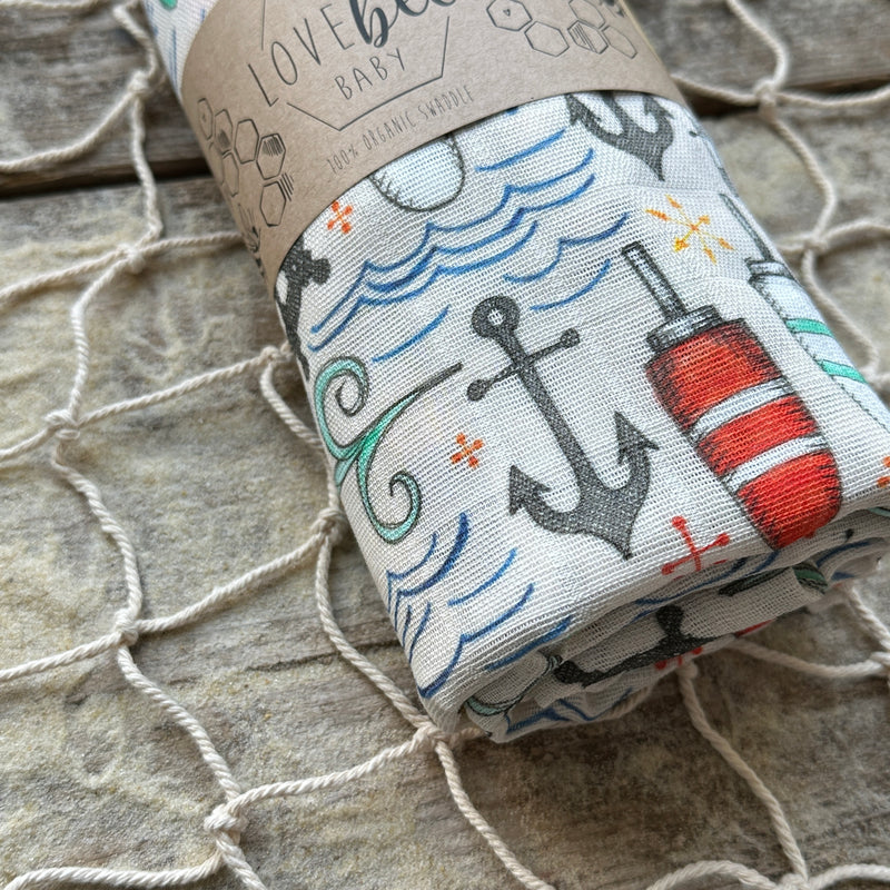 Life At Sea Organic Swaddle Blanket