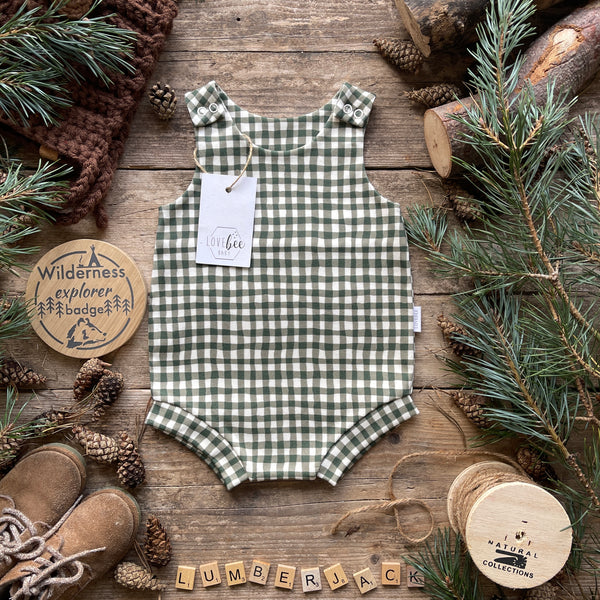 Lumberjack Bloomer Romper | Ready To Post