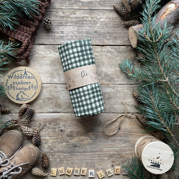 Lumberjack Organic Swaddle Blanket