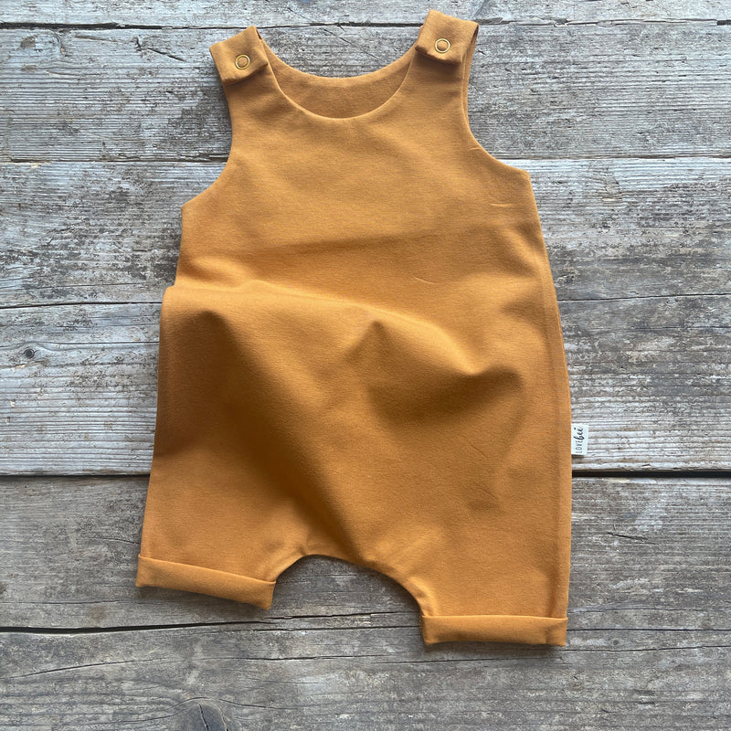 Golden Short Play Romper | Ready To Post