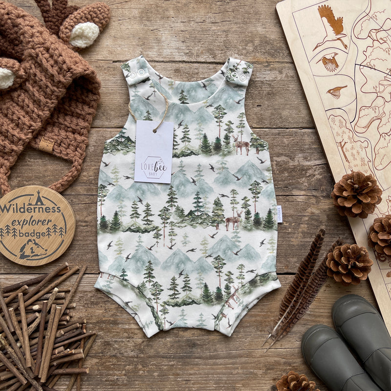 Stag Mountain Bloomer Romper