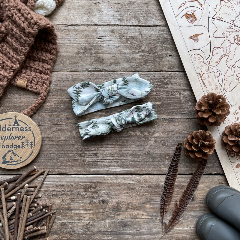 Stag Mountain Knot Bow Headband