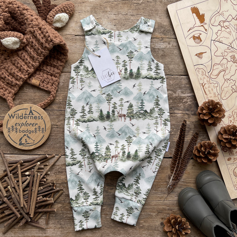 Stag Mountain Long Romper