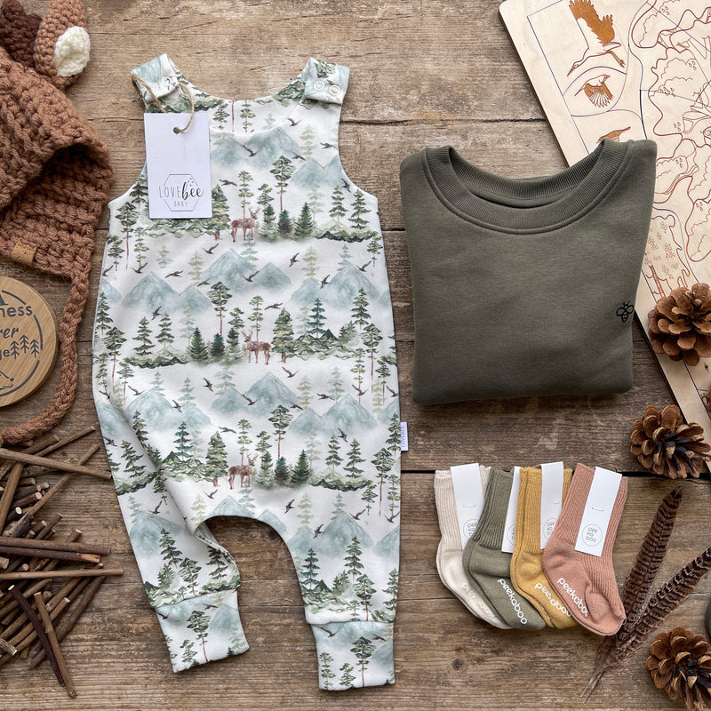 Stag Mountain Long Romper