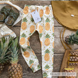 Pineapple Slim Fit Cropped Rolled Leggings | Ready To Post