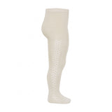 Cotton Side Openwork Tights | Linen | Last Sizes